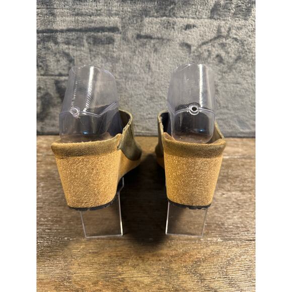 Papillio by Birkenstock Namica wedge sandal in washed metallic suede Women’s 38 - Picture 5 of 9